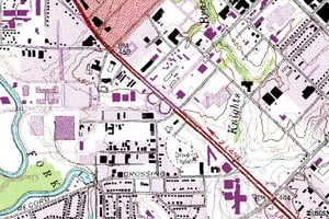 usgs topo map showing location of DI