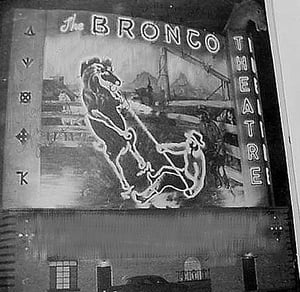 Photo of the popular Bronco Drive in that was so popular with the Ysleta High School Crowd in the 50's