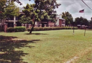 Housing complex seen from Buckner Blvd.