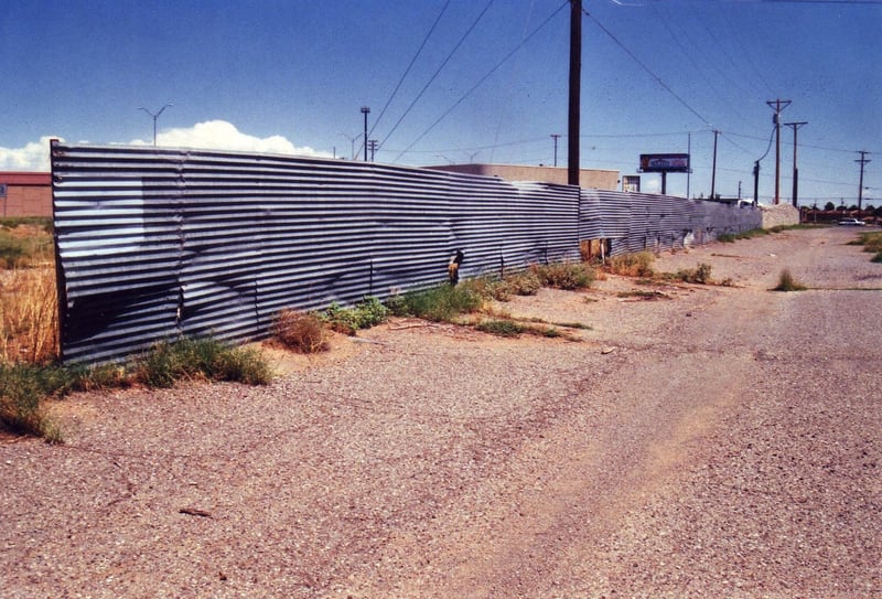 Sheet metal fence