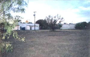 middle of field facing where screen once stood