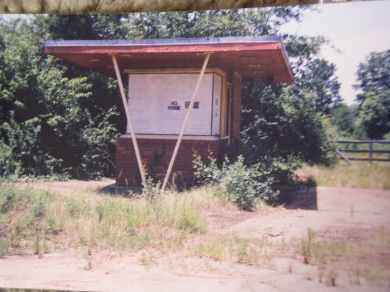 I took this picture in 2000. All that was left at the time was the concession / projector booth and ticket stand.
