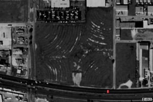 Ariel View of the Century 5 drive-in at 2510 W Main St, 75050.  I cannot find the 5th if any screen or where the location could be.