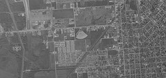 Aerial photo of the Circle Drive-In Theatre
