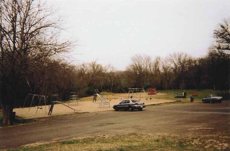 Warren Park, Hewitt, Texas. The playground equipment from the Circle Drive-In was given new life at this park.