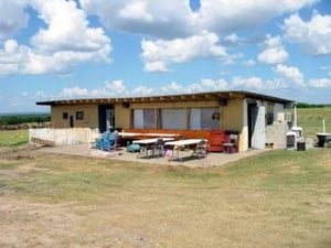 Original concessions, projection and restroom building built in 1951
