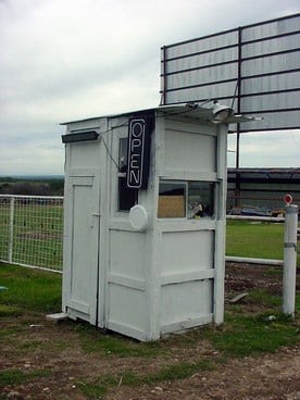 The ticket booth