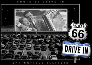 I submited this photo of of route 66 drive in I this drive in theater is located on route 66.