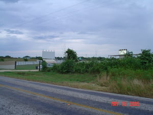 I apologize for this not so glamorous view of the theater from the outside, but the entrance could use a little weeding.