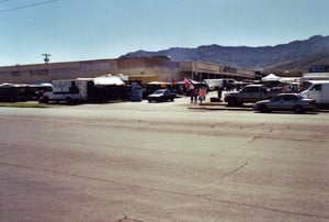 Large buildings have been constructed on the site