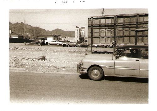 My father, Jack Veeren, was manager of the Del Norte starting in 1955.  He later became city manager of the Del Norte, El Paso and Bordertown drive in theatres. This picture was taken from Keltner Ave. and shows the Del Norte in the background.