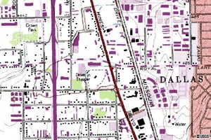 usgs topo map showing location of DI