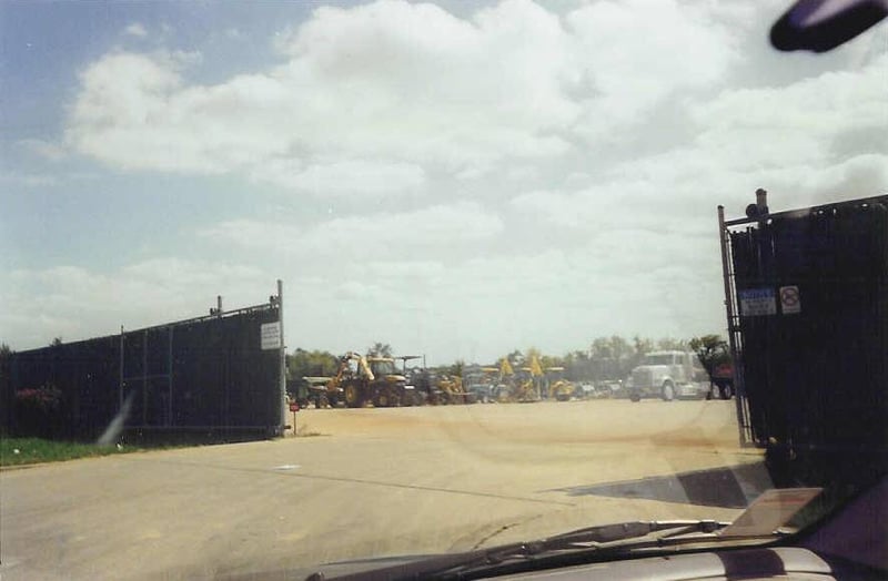 This was the lot of the Waco Drive-In. It is now used by Equipment Depot to store their vehicles.