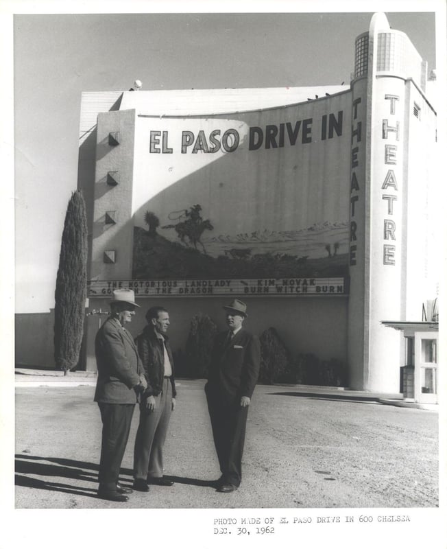 On the right Jack Veeren, manager, with two employees.