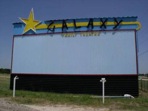 Here is an UpDated picture of the Marquee for The Galaxy Drive In..