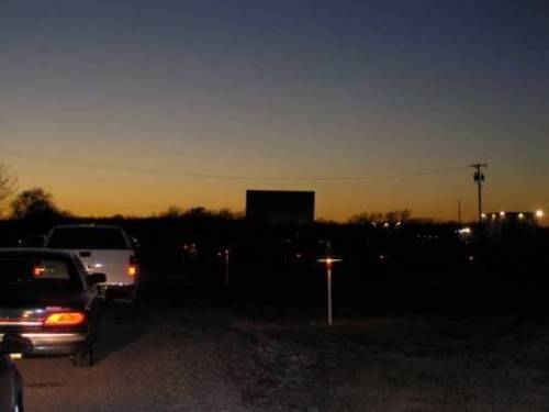 "Grand Opening" night patrons line up outside Texas' newest theatre- The Galaxy.