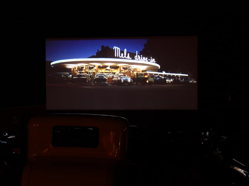 From American Graffiti. MELS Drive In. A Sad note, Soon After the completion of the Movie, MELS was Demolished..