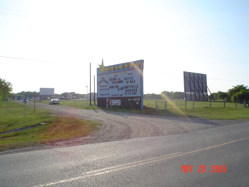 This is the entrance from across the access road that runs along Interstate 45.