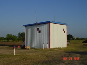 This is the projection booth for screen 2 on the left and screen 1 on the right.