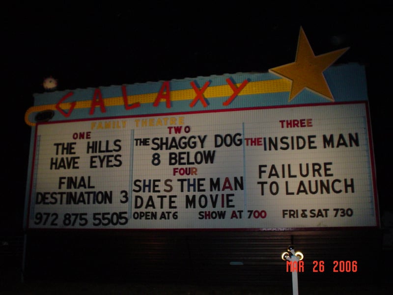 the marquee at night