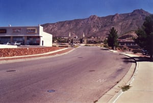 Entrance to the present area