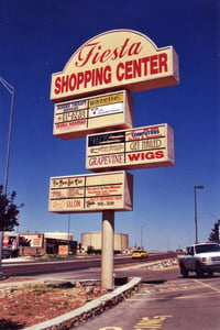 Adjacent to the built-over area is Fiesta Shopping Center