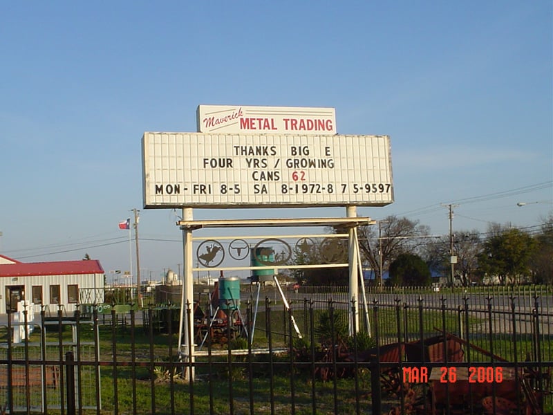 I think this is the former marquee for the Foxfire Drive-In.