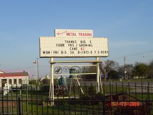I think this is the former marquee for the Foxfire Drive-In.