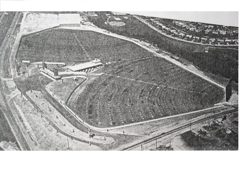 An Aerial shot (Photostatic copy) of the then "New" Gemini Twin. Taken from BoxOffice Magazine June 21, 1965 Pg 12.