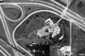 Faint footprint of the Gulf from TerraServer.