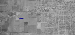 Valley Drive-In aerial photo from 1953