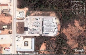 Aerial view of former drive-in site