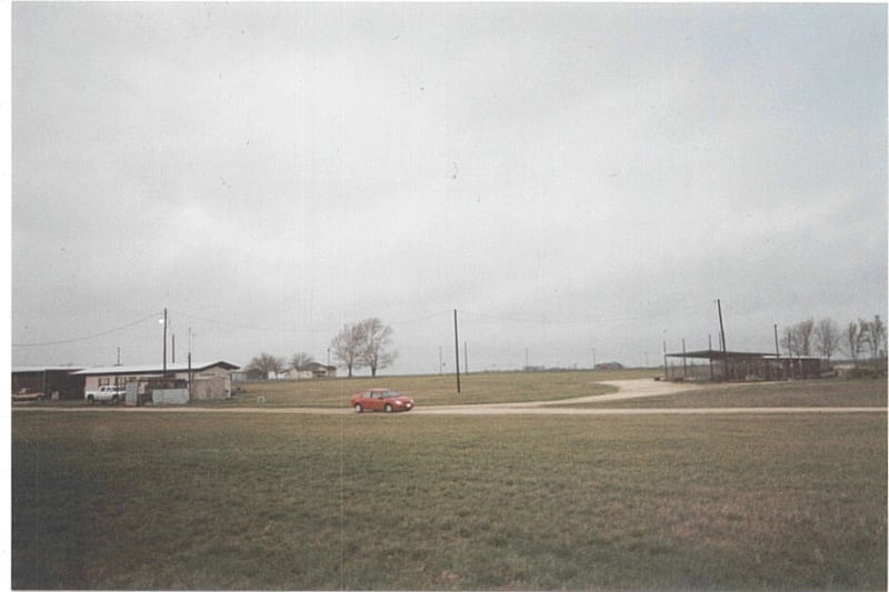 This is the lot taken from the side. The concession stand is on the right.