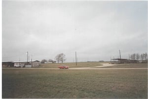 This is the lot taken from the side. The concession stand is on the right.
