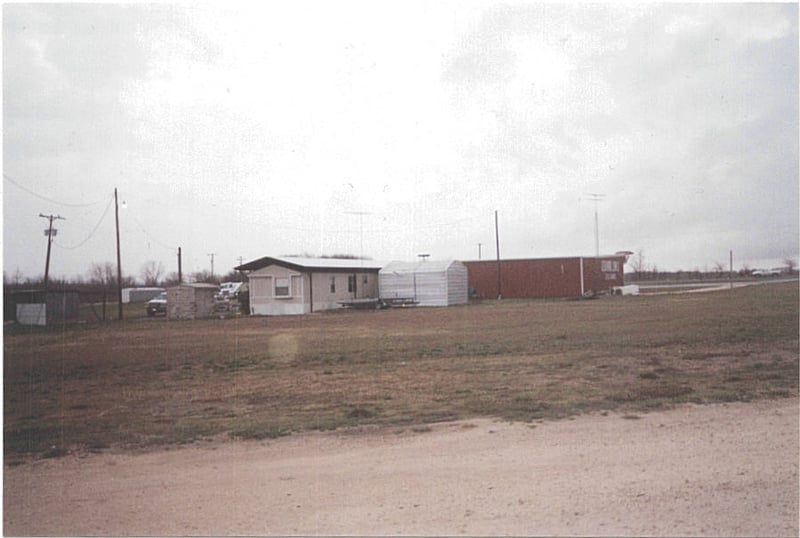 This picture was taken from the concession stand. The screen was located about where the house is.