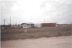 This picture was taken from the concession stand. The screen was located about where the house is.