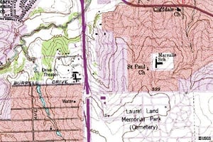 usgs topo map of DI location