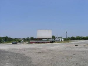 View of Screen and concession stand