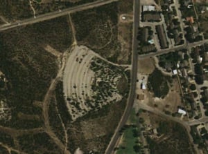 This is all that remaits of the Jet Drive-In Theater today - as seen by satellite over Big Spring, Texas.