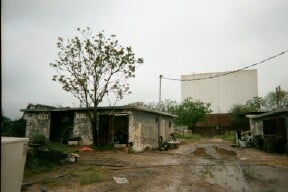 This drive-in is now a junk yard.