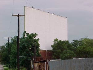 Side shot of screen tower.