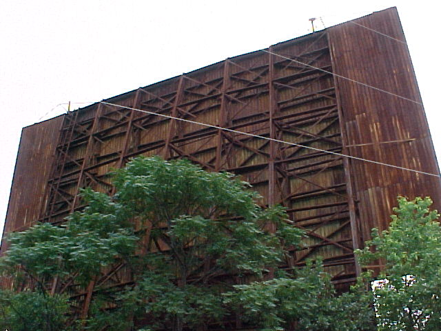 Back of screen tower.