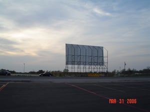 Here's a picture of the drive-in from across the street.