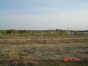 This was taken from the center of the lot looking towards the front of the property where the screen would have been. The ramps are visible.