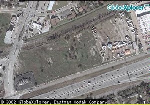 The former site of the King Drive-in. You can still see the parking hills on the right side of the picture