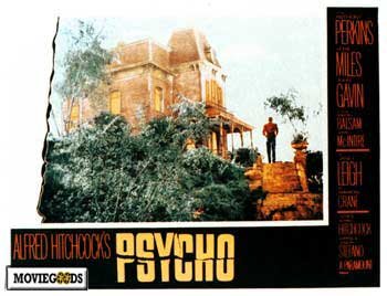 1960 poster of the movie "Psycho".