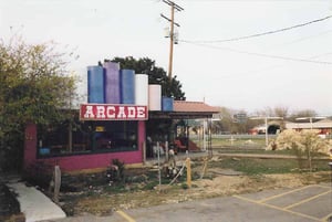 the arcade with the 18 hole miniature golf course to the right