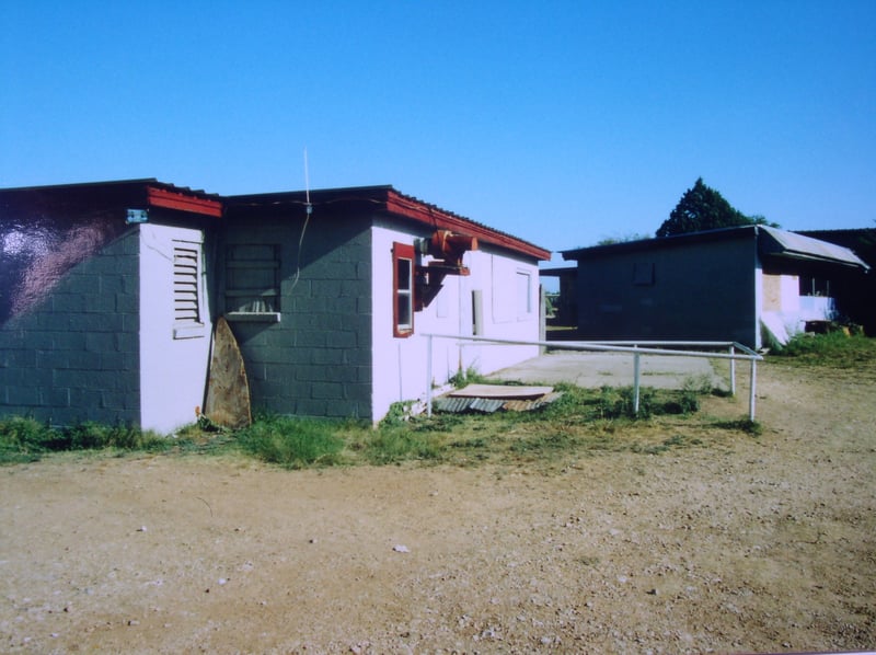 The Projector Booth and what was the Concession Stand.