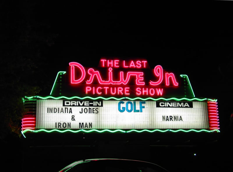 Last Drive In Picture Show Neon Sign