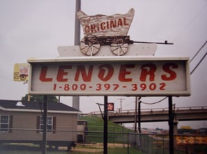 The Marquee that was for the "Linda Kay" Drive In. Now a Mobile Home Dealership. This is still the same today. 12/13/03